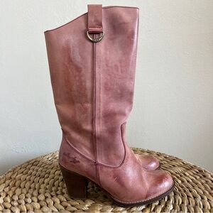 Vintage Destroy Heeled Boots